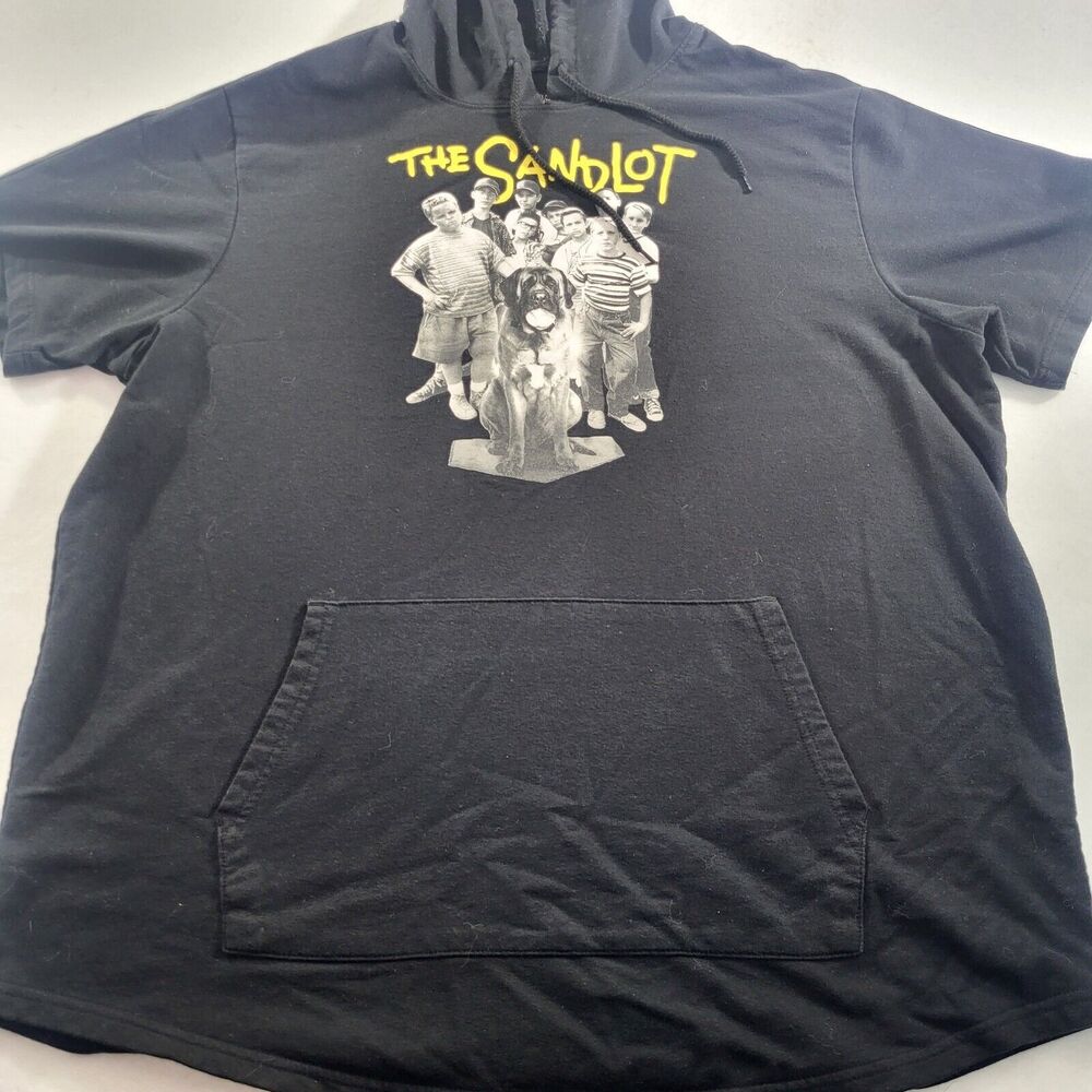 Black Sandlot Varsity Graphic Tee Hoodie Size 2Xl G1#851